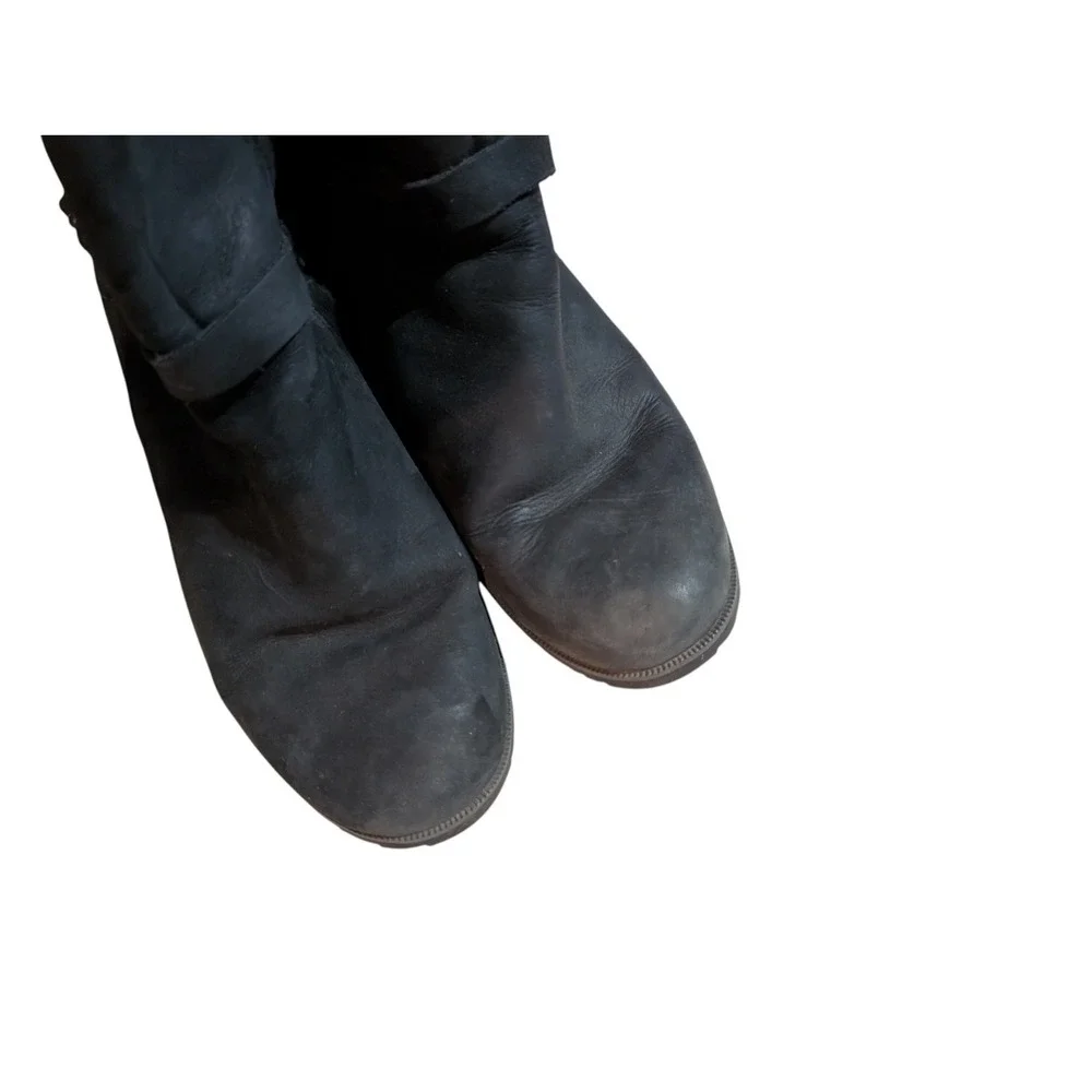 TEVA DELAVINA BLACK MID TOP WATERPROOF SUEDE‎ BOOT W'S US 9.5